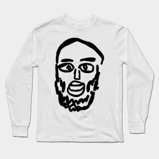 Unshaven face Long Sleeve T-Shirt